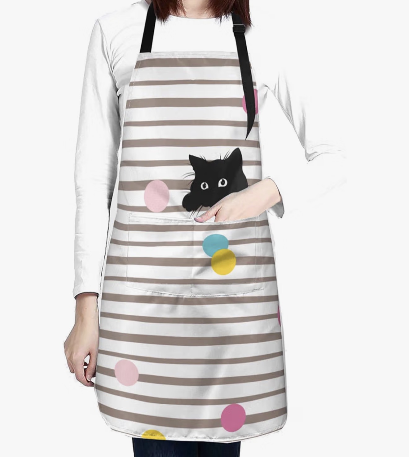 Perinsto Waterproof Apron with 2 Pockets