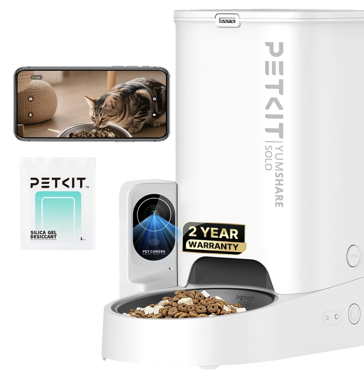 PETKIT YumShare Solo Automatic Feeder with 1080p Camera (3L)