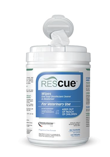 Rescue One-Step Disinfectant Wipes