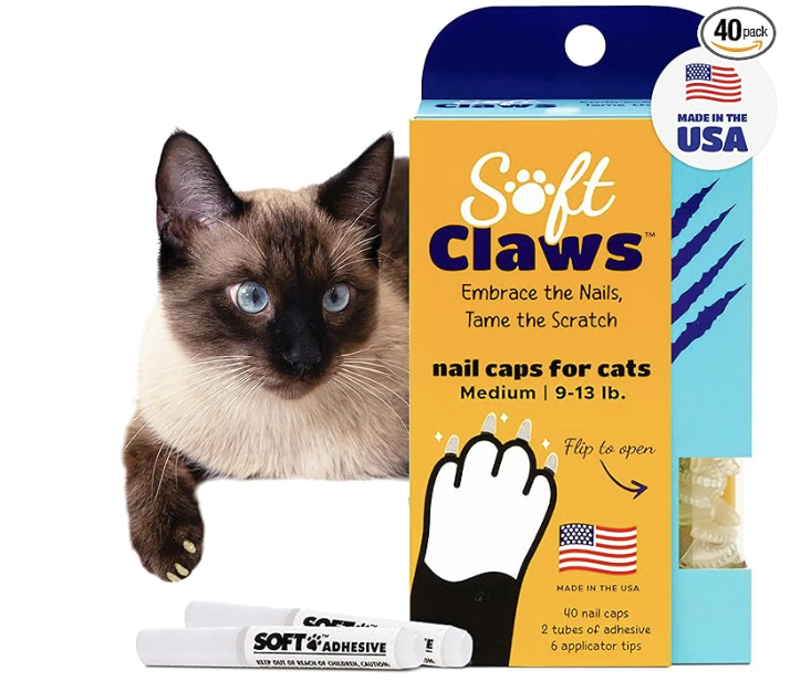 Soft Claws Nail Caps for Cats